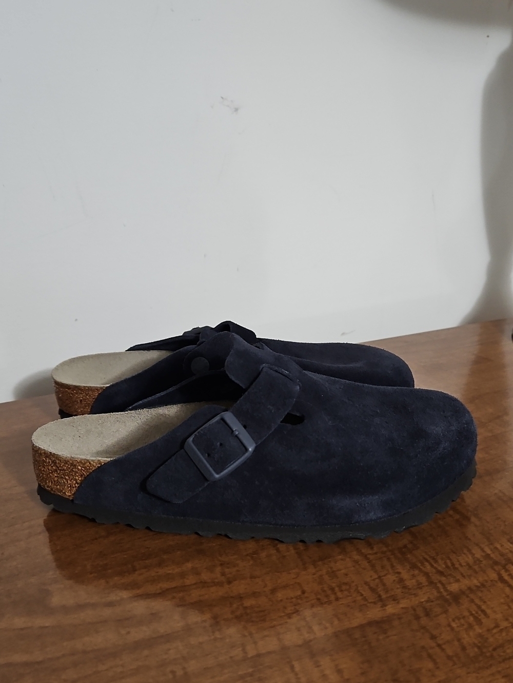 NWT Birkenstock Boston Suede Leather Clog Size 38 Regular/Wide